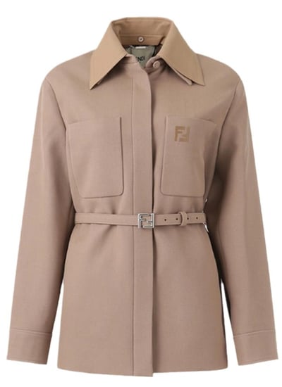jacket FENDI with belt 2025 جاكيت فيندي راقي بحزام
