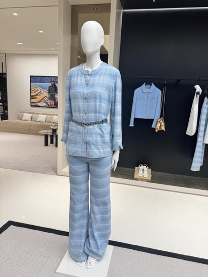 2026 Chanel Jacket Blue Denim Jacket جاكيت شانيل سترة دينم أزرق
