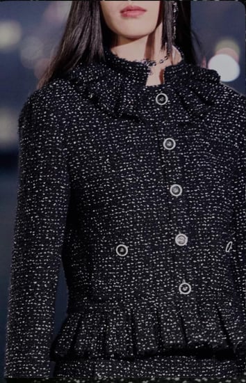 Chanel Glittered Tweed Black jacket شانيل جاكيت تويد أسود براق