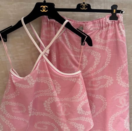 CHANEL COCO BEACH PRINTED PANTS