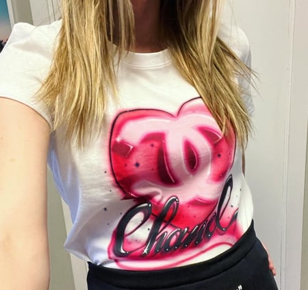 2024 تي شيرت شانيل قطن بناتي