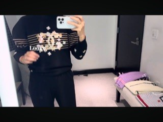 2024 كنزة شانيل كاشمير اسود