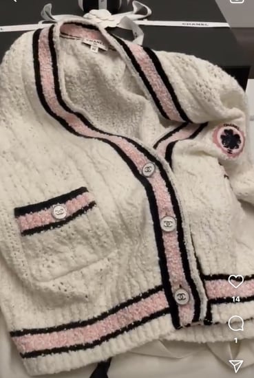 2024 كارديقان شانيل كاشمير ابيض بازرار اماميه