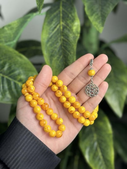 سبحة بكلايت كركمي معرق