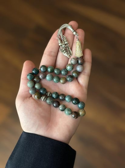 عقيق الجاسبر الأخضر