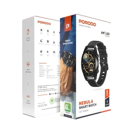ساعة Porodo Nebula الذكية أداء متكامل بتصميم عصري مقاوم للماء