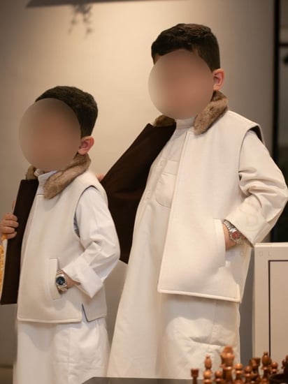 سديري جوخ دبل فيس بيجxأسود أطفال