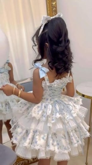 فستان العيد بتصميم أنيق