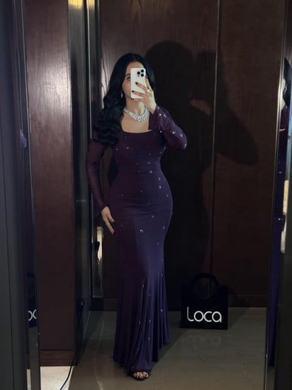 فستان سهرة ناعم طويل   بقصة حورية البحر