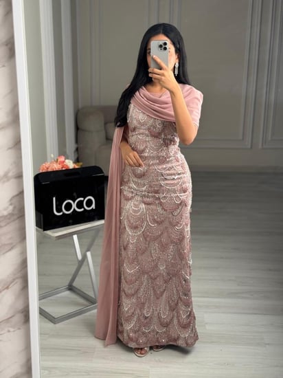 فستان سهره بتصميم ملفت للانظار من لوكا فاشن