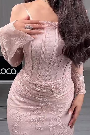 فستان سهره ناعم  دانتيل