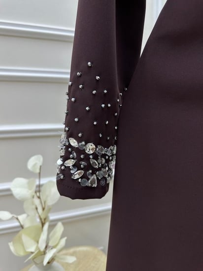 فستان ناعم بلون السنه موكا موس