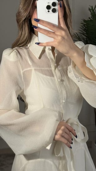 فستان ناعم   ميدي