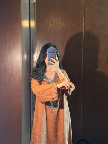 جلابية أنيقه وناعمه