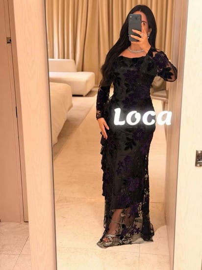 فستان سهره اسود مورد