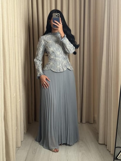 فستان ناعم سماوي