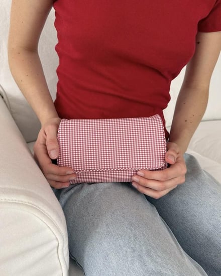 CHECKERED MAKEUP BAG