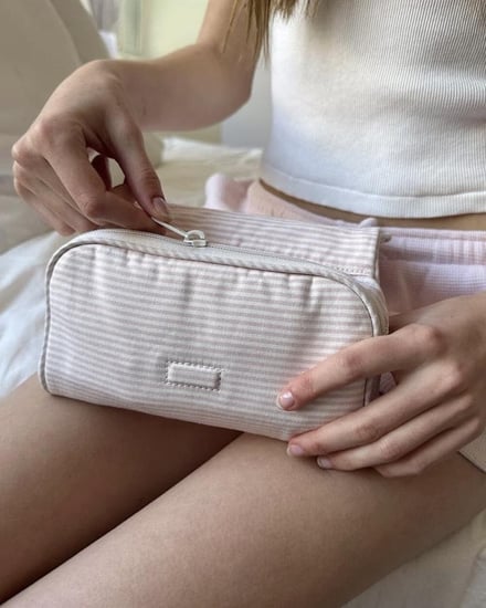 STRIPE MAKEUP BAG
