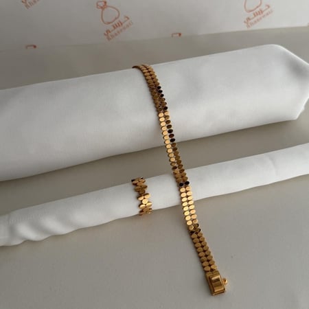 سوارة وخاتم عيار 21