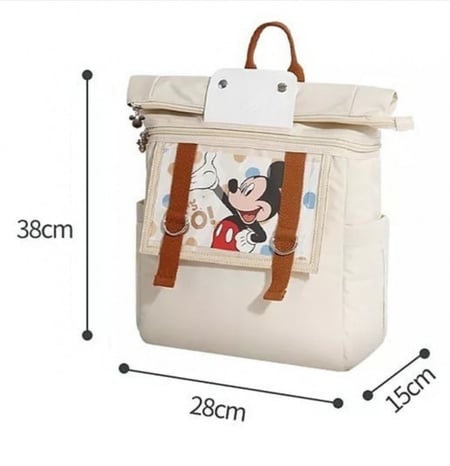 شنطة مواليد على الظهر ثيم دزني أولاد و بنات (لون ابيض)