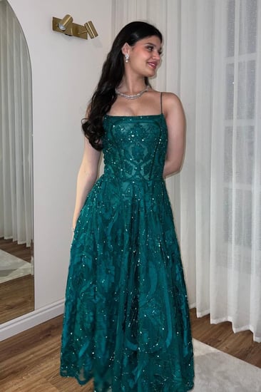 فستان الفتنه التركوازي