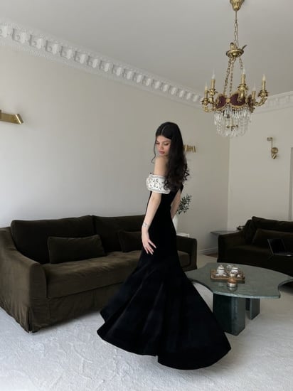فستان مخملي