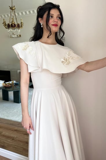 فستان مورد تطريز حرير