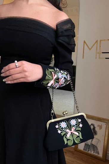 شنطه بنقوش الورد