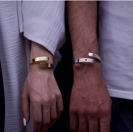 اسواره ليزرمطليه بذهب