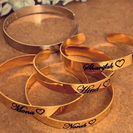 اسواره ليزر مطليه بذهب