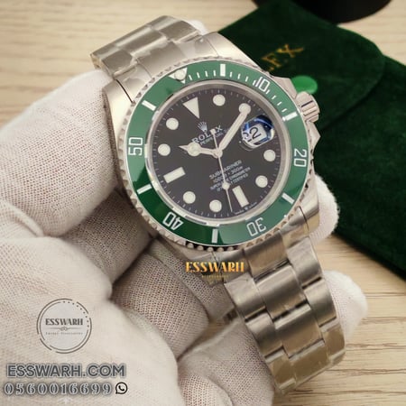 ساعة رولكس سابمارينر ستاربكس مقاس 40 سوبر كوالتي ( درجة عالية جداً )  اوتوماتيك