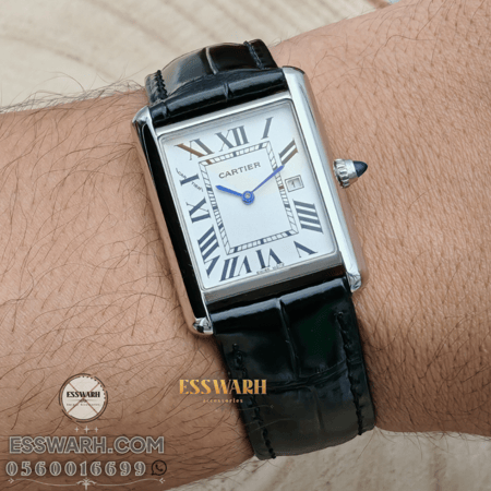 ساعة كارتير  تانك موست  مقاس 33.7 x 25.5 mm صغير جلد