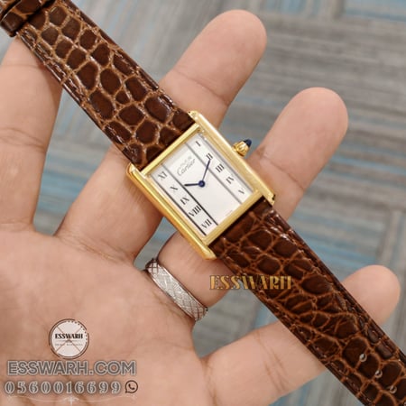 ساعة كارتير  تانك موست  مقاس 33.7 x 25.5 mm حجم صغير
