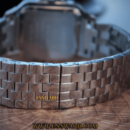 ساعة كارتير سانتوس دومو  - بطاريات سير استانليس ستيل مينا ازرق مقاس 39