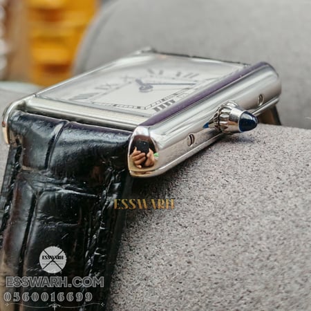 ساعة كارتير  تانك موست  مقاس 33.7 x 25.5 mm صغير جلد