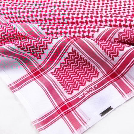 شماغ بنتلي أحمر B-18