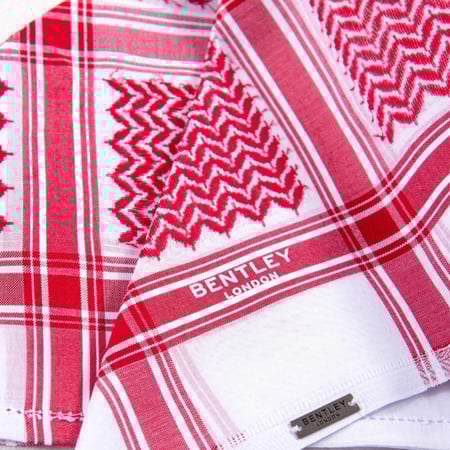 شماغ بنتلي أحمر B-18