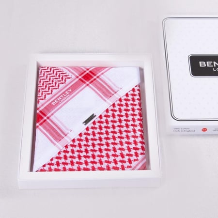 شماغ بنتلي أحمر B-16