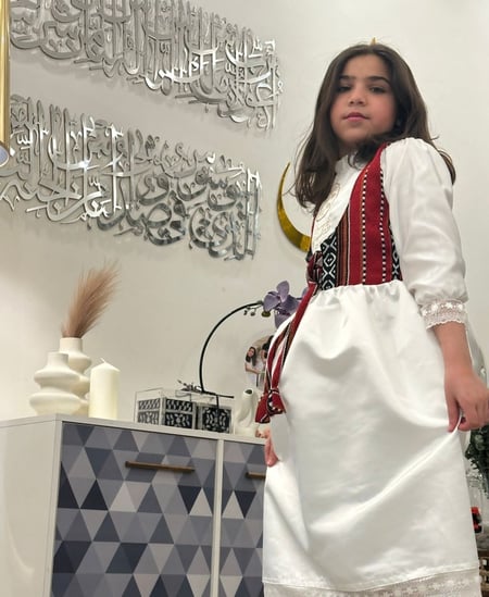 فستان يوم التأسيس سدو احمر