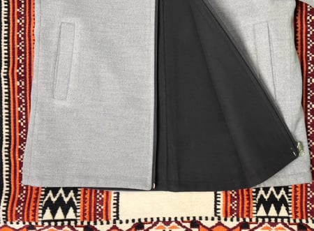 جاكيت دبل فيس رصاصي_اسود