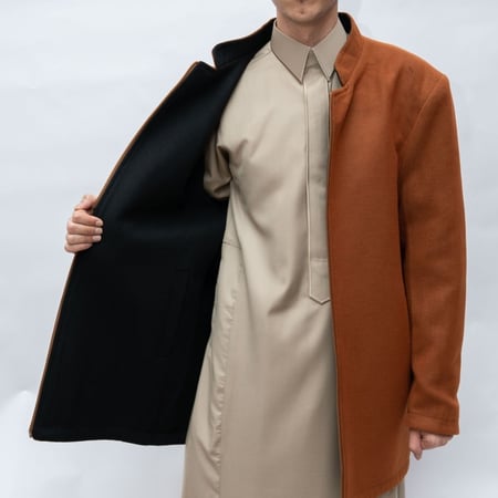 جاكيت دبل فيس جملي_اسود