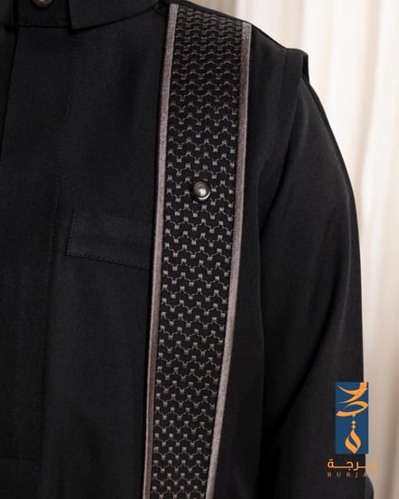 سديري لثوب العراقة (أسود) بدون ثوب