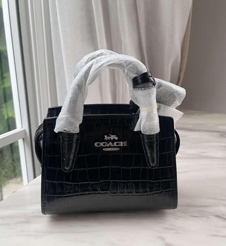 شنطة ميني أسود coach