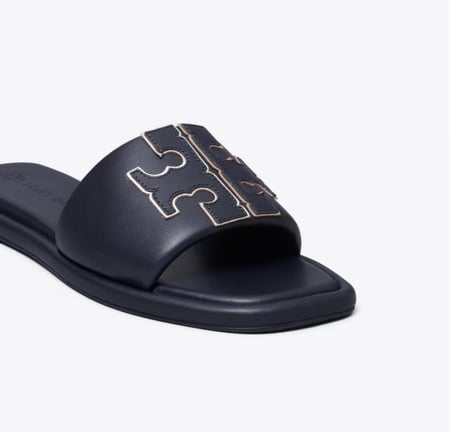 سليبر كحلي  tory burch مقاس 7US= 37