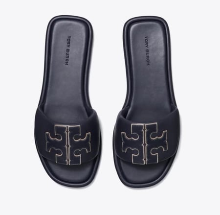 سليبر كحلي  tory burch مقاس 7US= 37