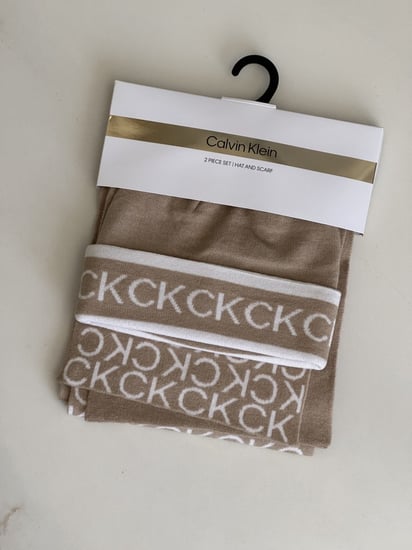 طقم نسائي Scarf ck شال + قبعة