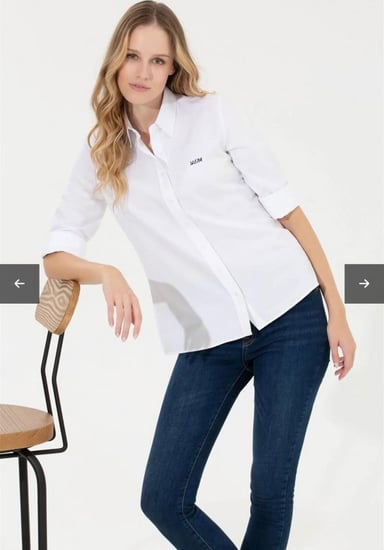 قميص أبيض polo