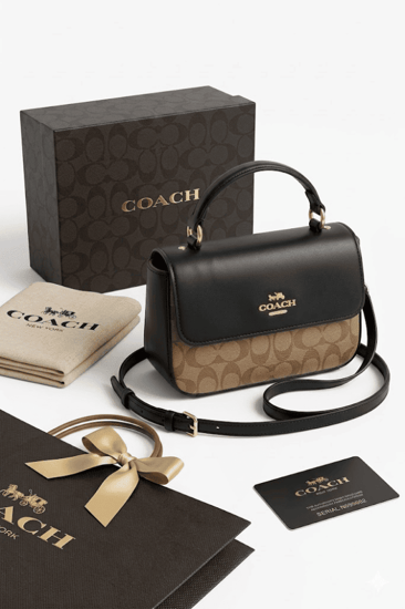 حقيبة كوتش الفاخرة مع العلبة والتغليف الأصلي