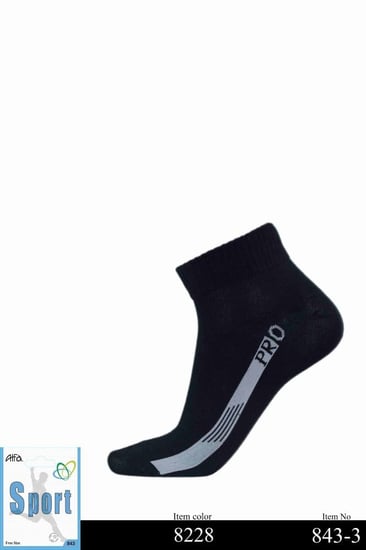 جورب رياضي رجالي قطن فوق الكعب 3-843