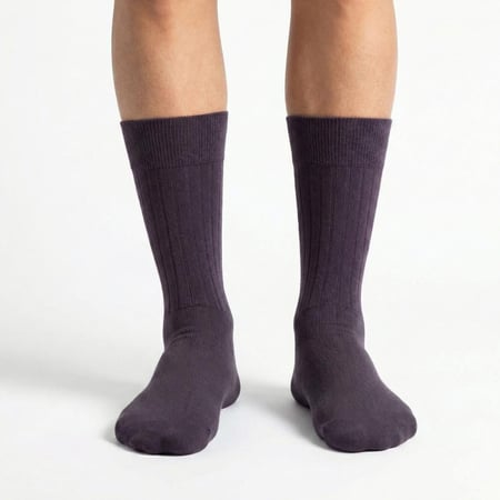 جورب سكري شتوي رجالي بامبو نصف الساق 8-555